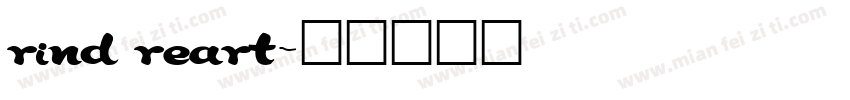 rind reart字体转换